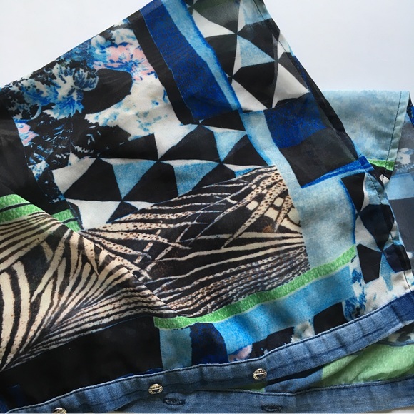 Marie Claire Boutiques Summer Top Blouse Sz L - Picture 8 of 10